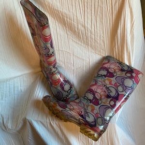 Coach Poppy Rainboots size 9
